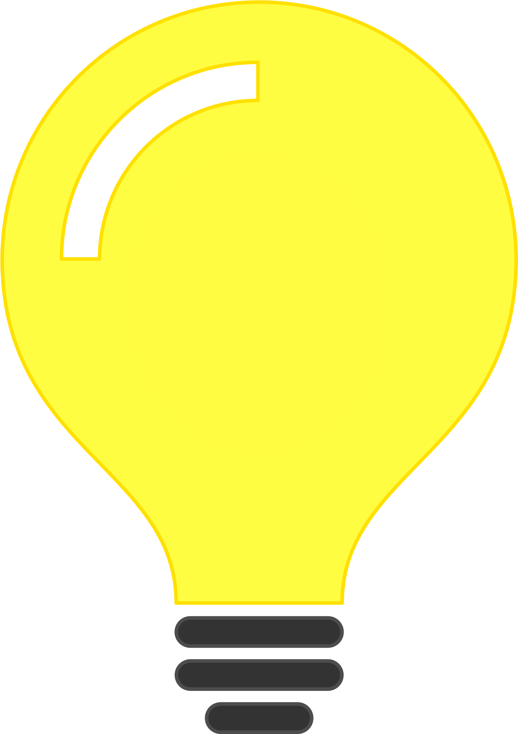 Big Image - Minimalist Light Bulb Png Clipart (2400x2400), Png Download