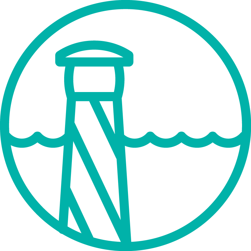 Coast Marine Icon - Coastline Icon Clipart (810x810), Png Download