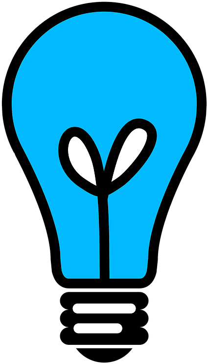 Light Bulb Clipart Blue - White Light Bulb Transparent - Png Download (600x800), Png Download