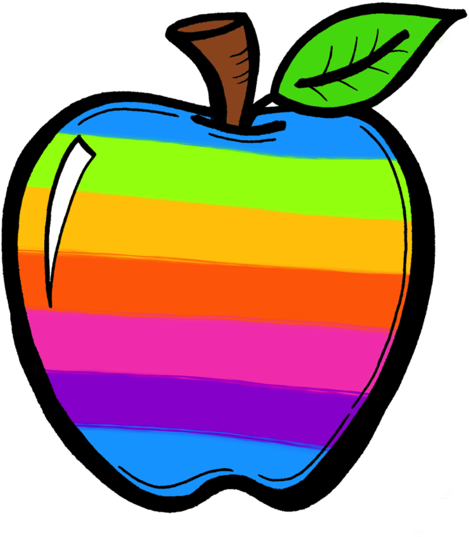 My Last Newbie Set Is A Crayon Color Doodle Set That - Different Color Of Apples Clip Art - Png Download (1133x1333), Png Download