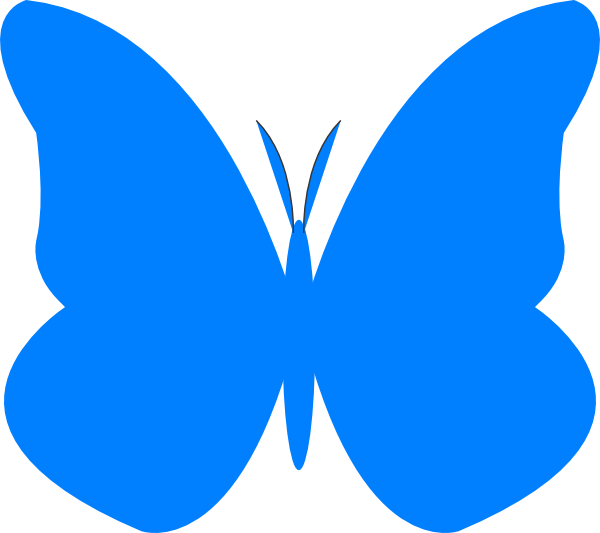 Bright Butterfly Clip Art At Clker Butterfly Clipart - Clip Art - Png Download (600x533), Png Download