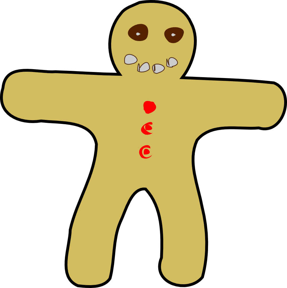 Gingerbread Man Clipart - Gingerbread Man - Png Download (800x800), Png Download