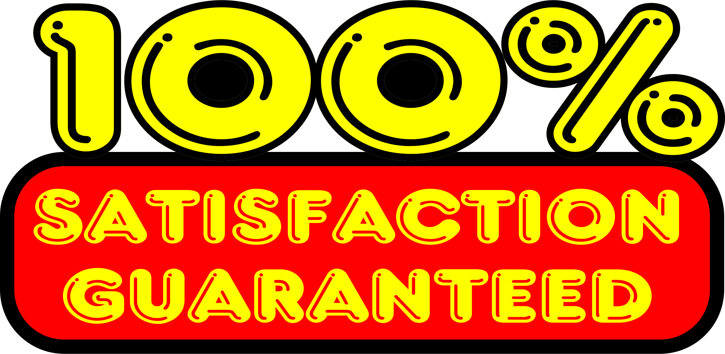 Sticker Emoticon Guarantee Public Domain Smiley - 100 Satisfaction Guarantee Clipart - Png Download (1536x750), Png Download