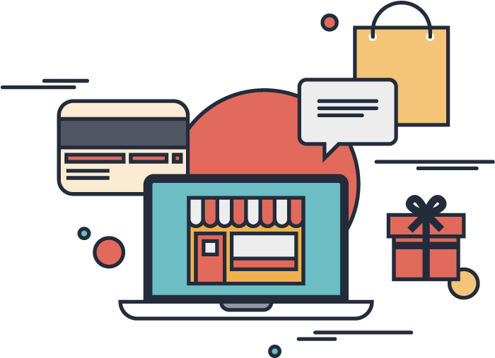 Sell Your Images In Wordpress With Envira Gallery - Online Shop Flat Design Clipart (760x510), Png Download