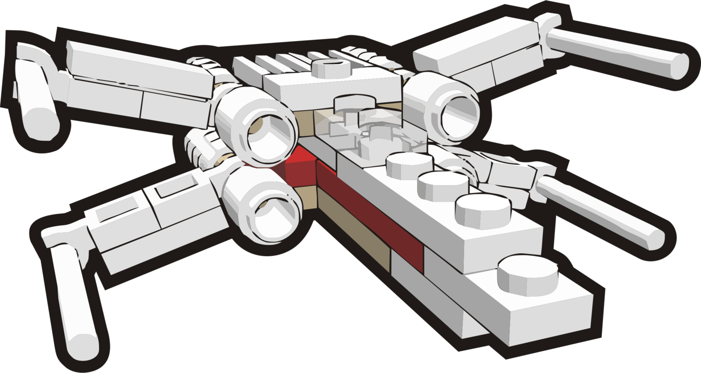 Tie Fighter Anakin Skywalker Lego Star Wars X-wing - X-wing Starfighter Clipart (1408x750), Png Download
