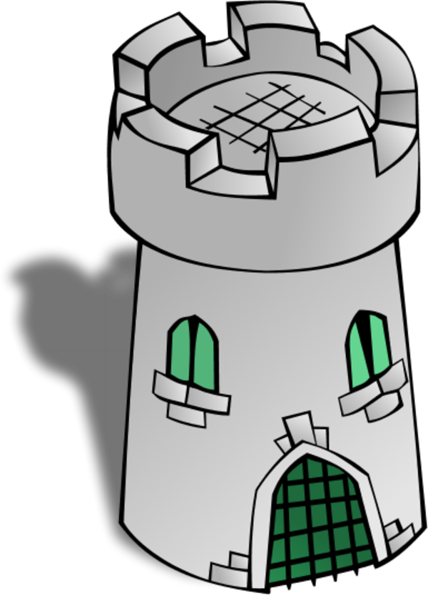 Tower Clipart Brick - Tower Clip Art - Png Download (600x834), Png Download