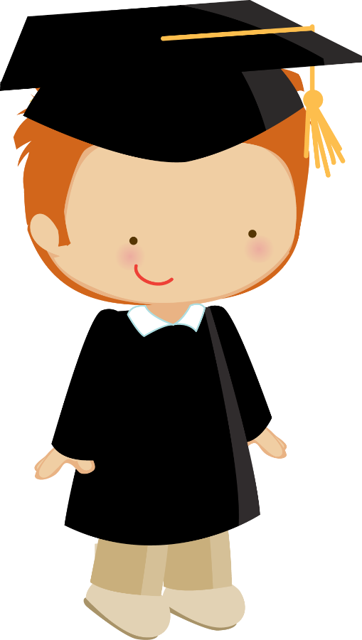 Kindergarten Graduation, School Clipart, Graduate School, - Graduados Minus - Png Download (509x900), Png Download