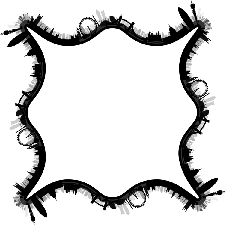 London Silhouette Leaf Skyline Character Clipart (754x750), Png Download