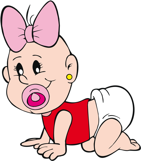 Baby Mit Schnuller Clipart - Png Download (500x655), Png Download