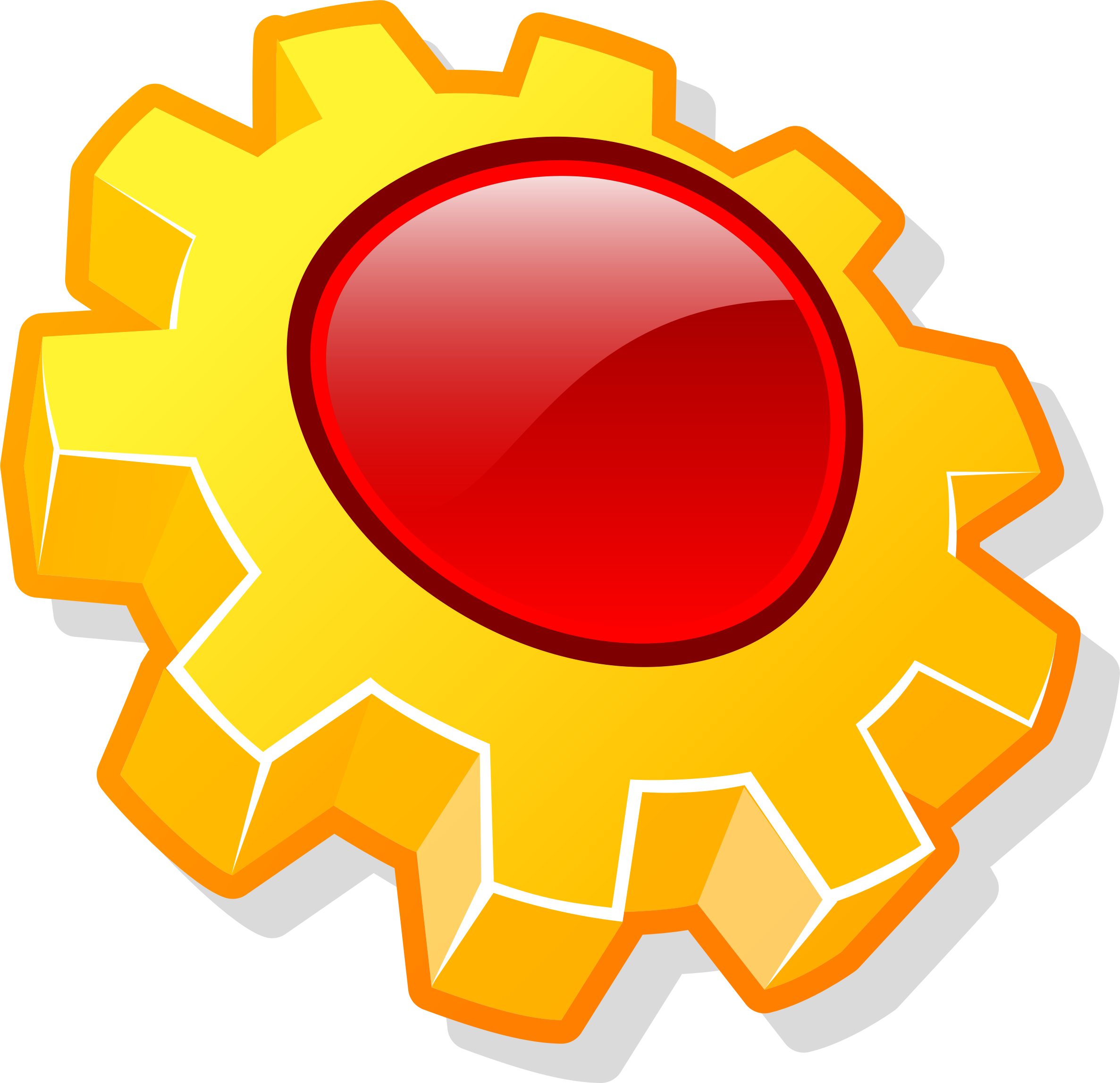 Free Vector Kexi Clip Art - Gears Clipart - Png Download (600x600), Png Download