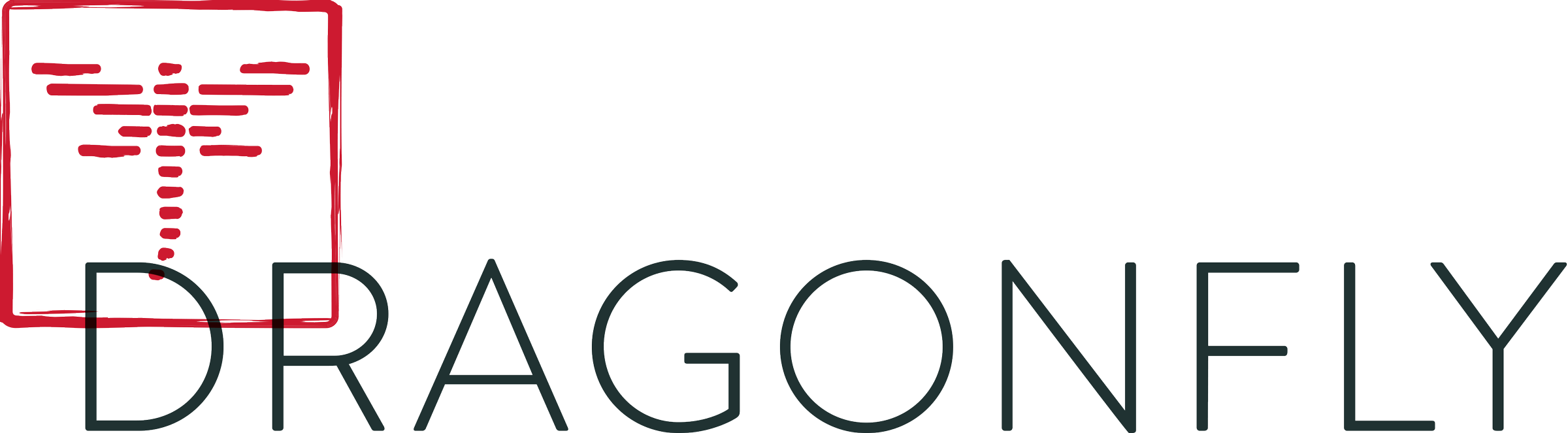 Dragonfly Sushi Logo Clipart (2400x663), Png Download