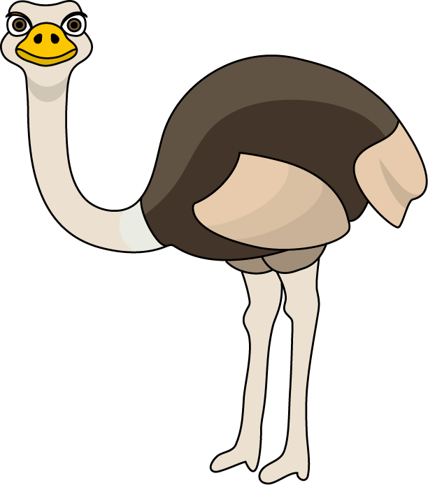 Royalty Free Ostrich Clipart - Ostrich Clipart - Png Download (612x694), Png Download
