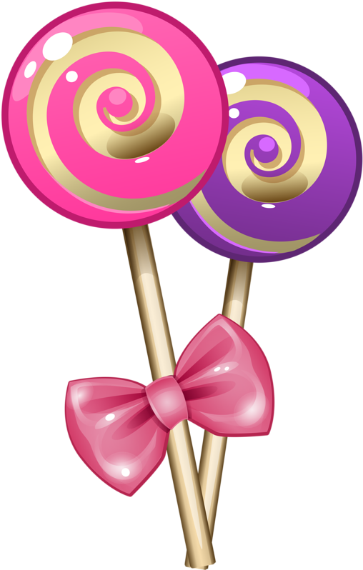 Candy Clipart - Transparent Background Lollipop Clipart - Png Download (520x800), Png Download