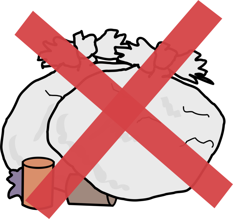 Drawing Waste Line Art Silhouette - No Dumping Sign Clip Art - Png Download (800x750), Png Download