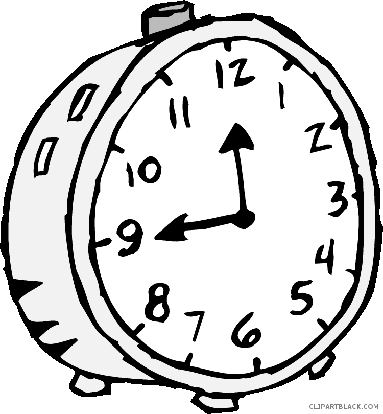 Old Clipartblack Com Tools Free Black White - Timer Clip Art - Png Download (750x810), Png Download