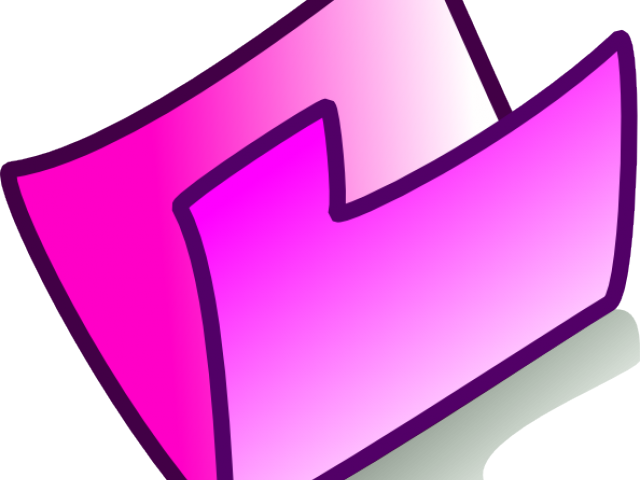 Folders Clipart Clip Art - Purple Folder - Png Download (640x480), Png Download