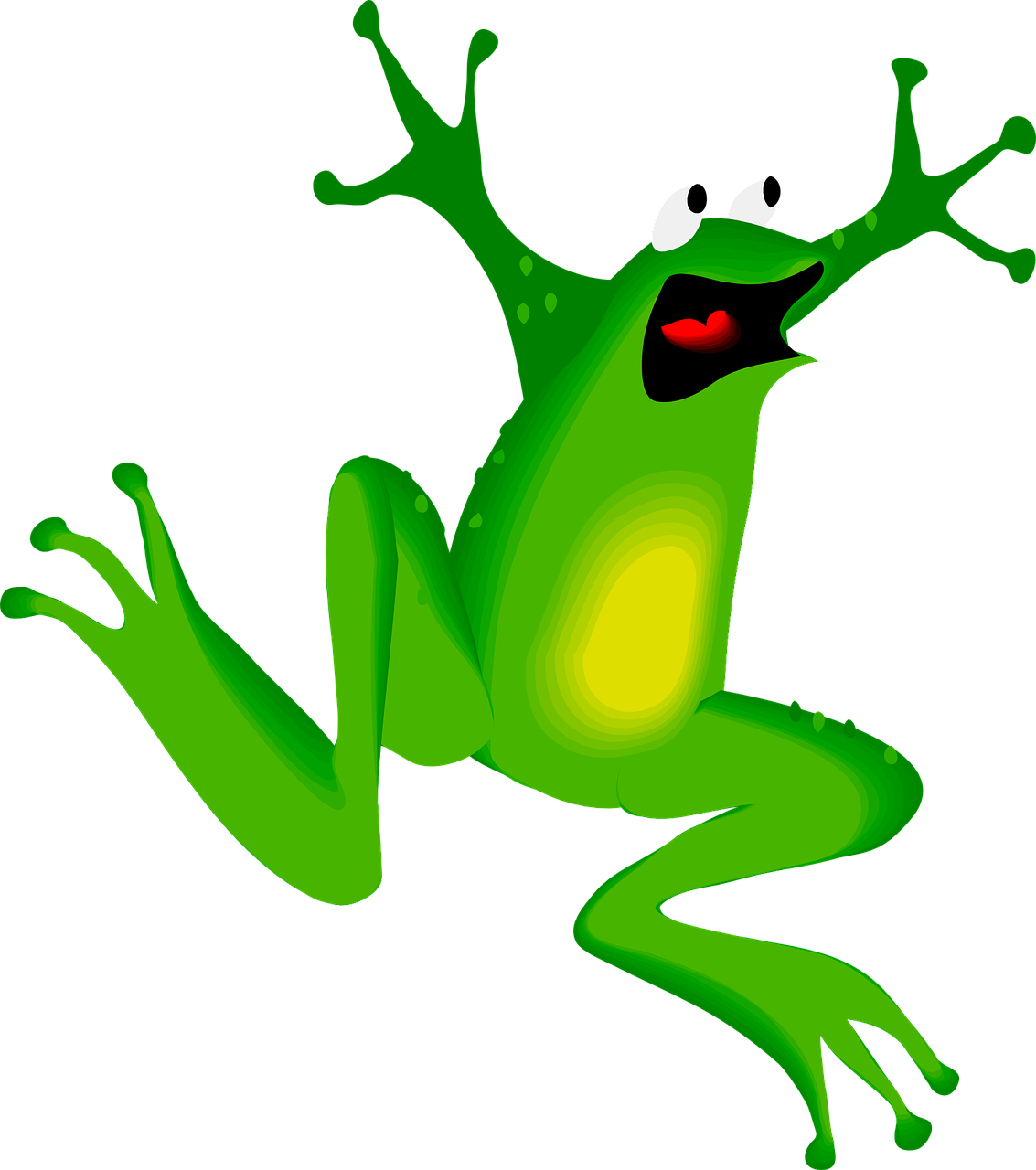 Free Leaping Frog Pictures, Download Free Clip Art, - Jumping Frog Cartoon - Png Download (691x700), Png Download