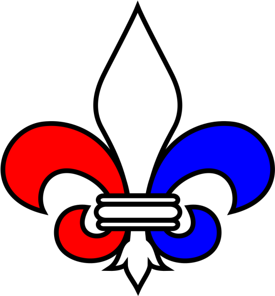 Jpg Transparent Download French Clipart - Flor De Lis Para Colorear - Png Download (570x598), Png Download