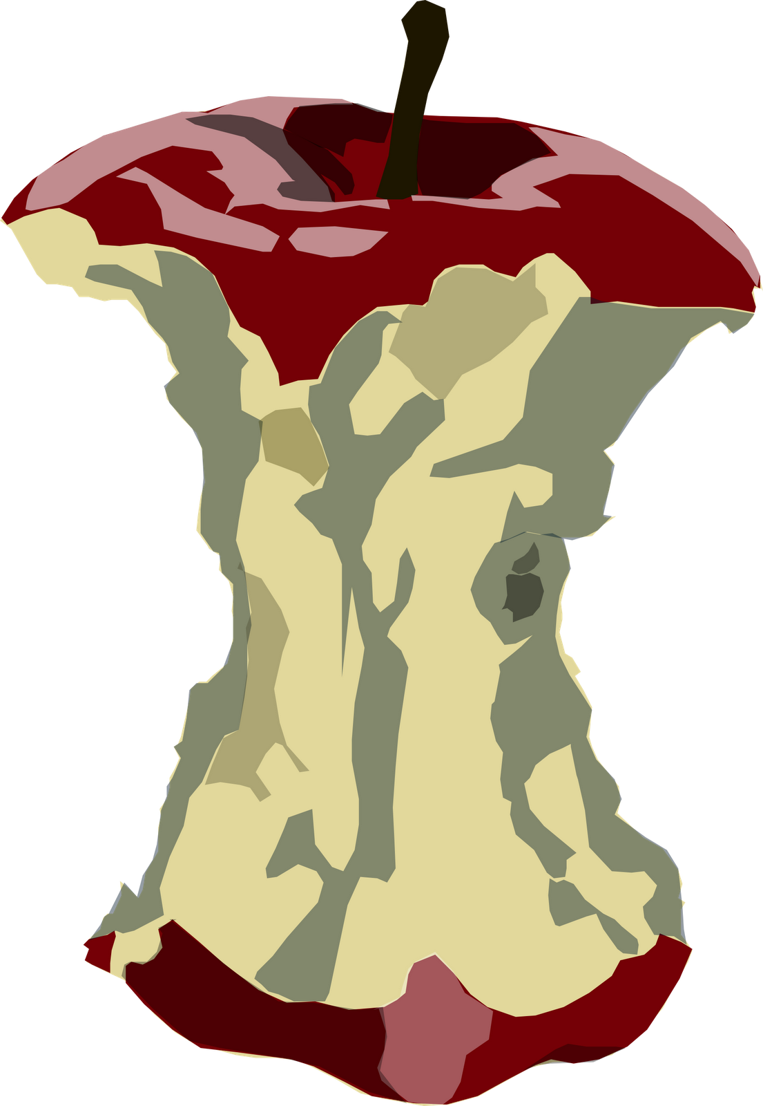 Apple Clipart Waste - Png Download (1105x1600), Png Download