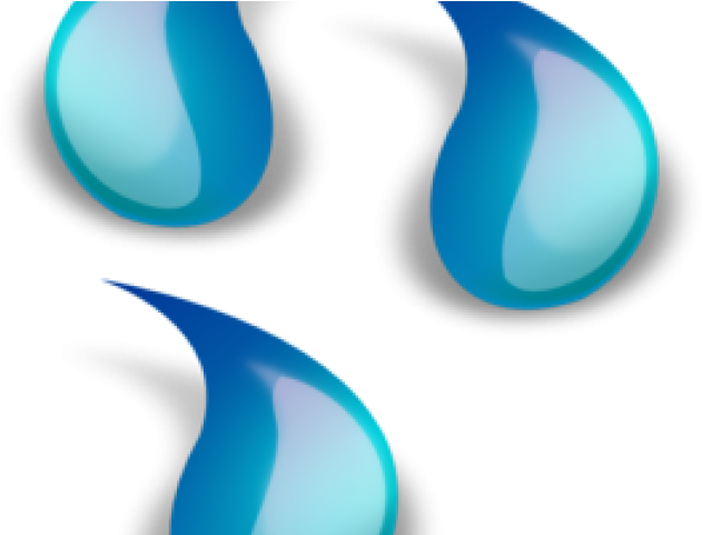 Fountain Clipart Blue Water - Water Drop - Png Download (640x480), Png Download