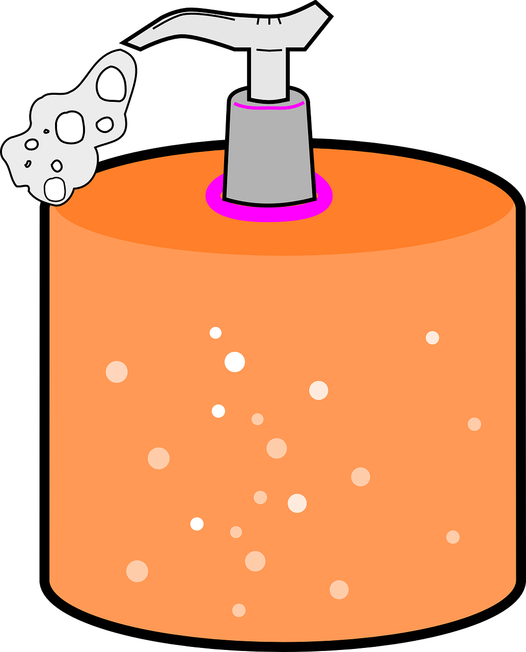 Flu Clipart Susceptible - Soap Clip Art - Png Download (1033x1280), Png Download