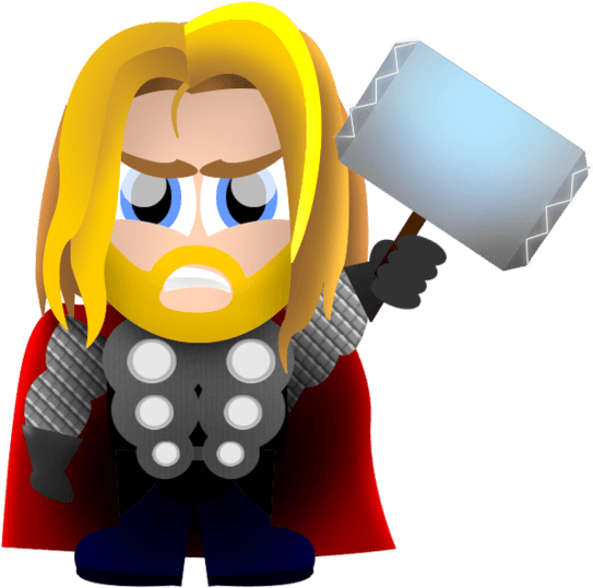 We Do Our Best To Bring You The Highest Quality Cliparts - Thor Clipart - Png Download (583x600), Png Download