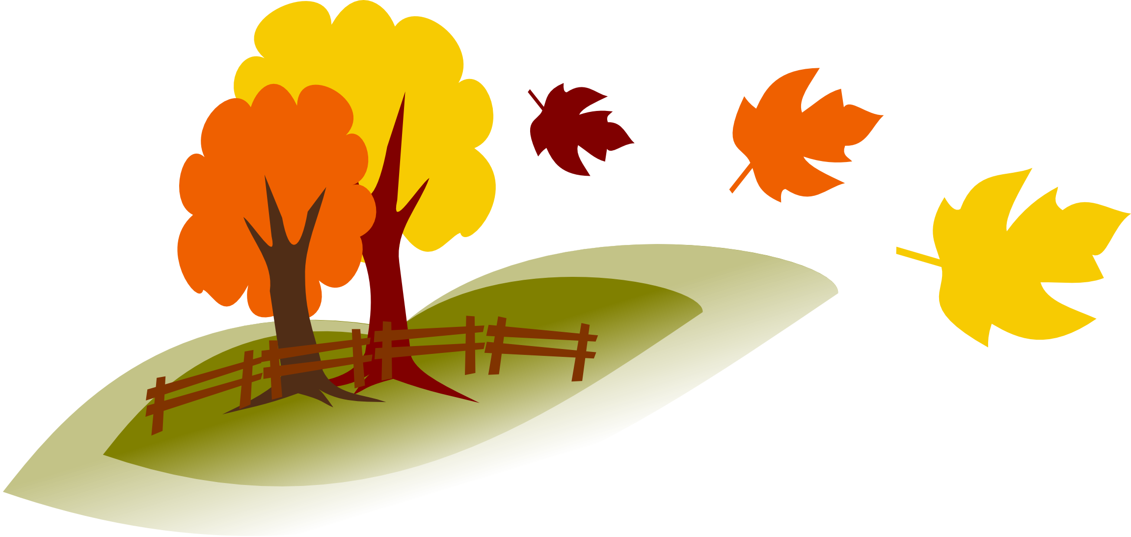 Fall Png Clipart (2304x1094), Png Download