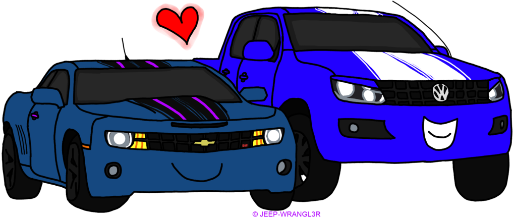 Camare And Amarocker By Jeep Wrangl3r - Painting Clipart (1024x438), Png Download