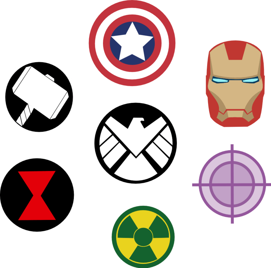 We Do Our Best To Bring You The Highest Quality Cliparts - Marvel Avengers Symbols - Png Download (900x888), Png Download