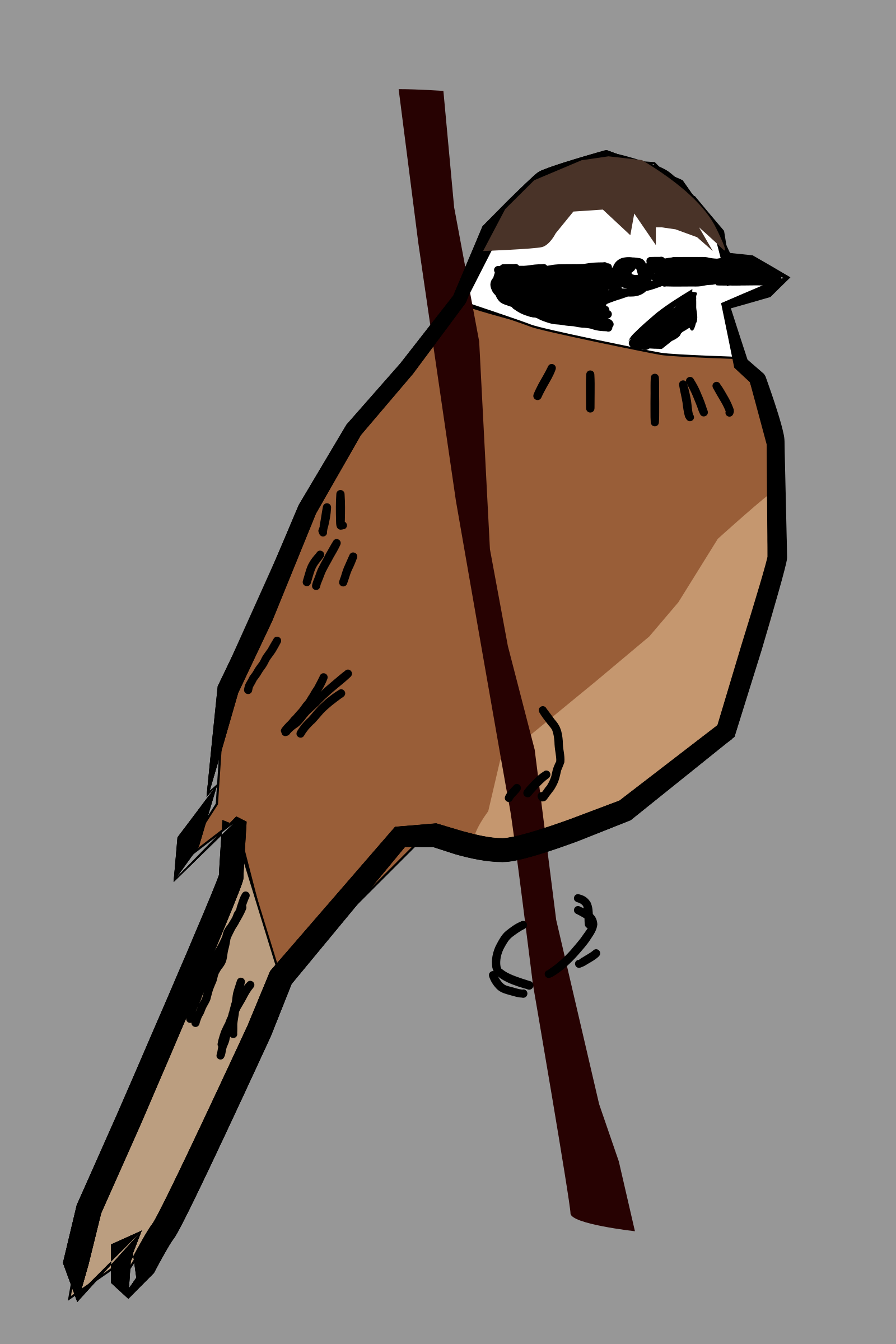 Bird Computer Icons Meadow Bunting Chicago Union Station - Chicago Union Station 1943 Clipart (500x750), Png Download