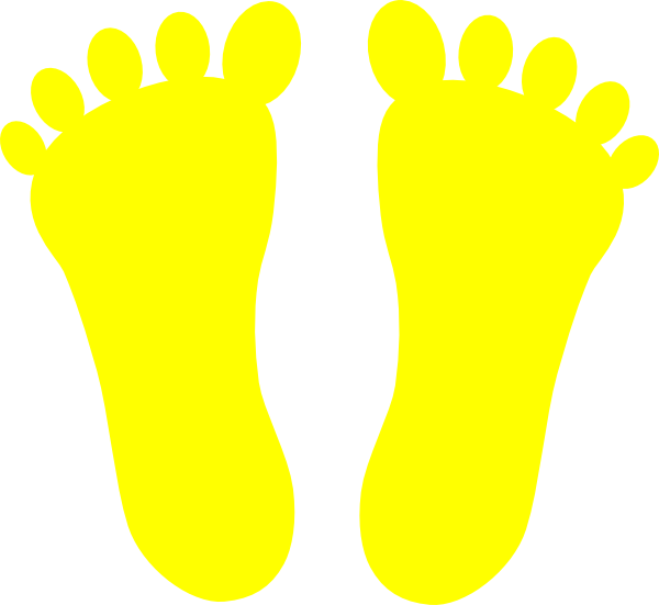 Yellow Feet Clipart - Png Download (600x551), Png Download