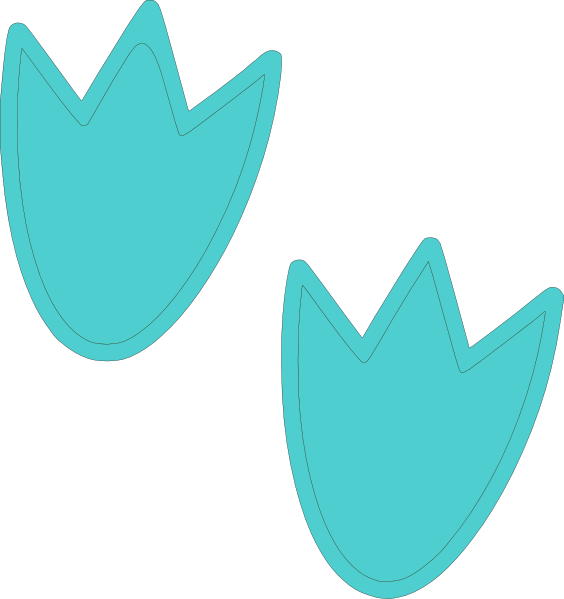 Dinosaur Feet Clipart Dinosaur Footprints Clip Art - Dinosaur Feet Clipart - Png Download (564x599), Png Download