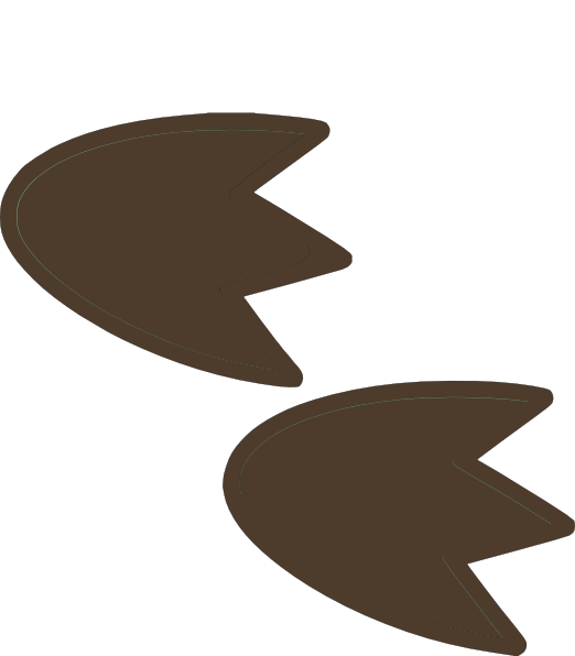 Dinosaur Footprint Outline - Dinosaur Footprint Clipart Color - Png Download (522x596), Png Download