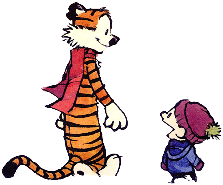Yeah Calvin And Hobbes - Calvin And Hobbes Winter Color Clipart (725x601), Png Download