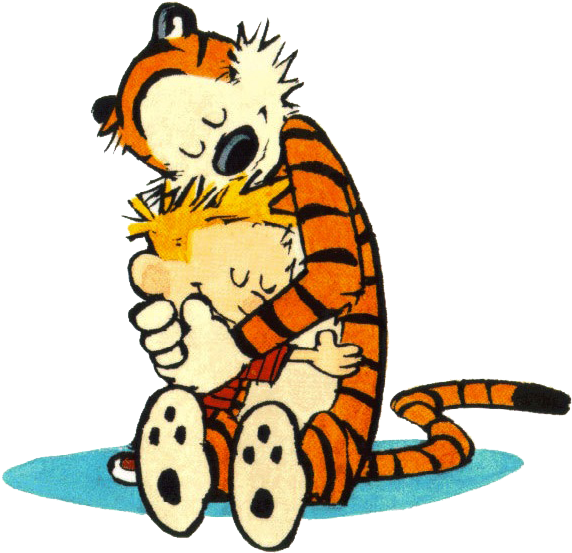 The Complete Calvin & Hobbes Collection Hardback Of - Calvin And Hobbes Clips - Png Download (647x589), Png Download
