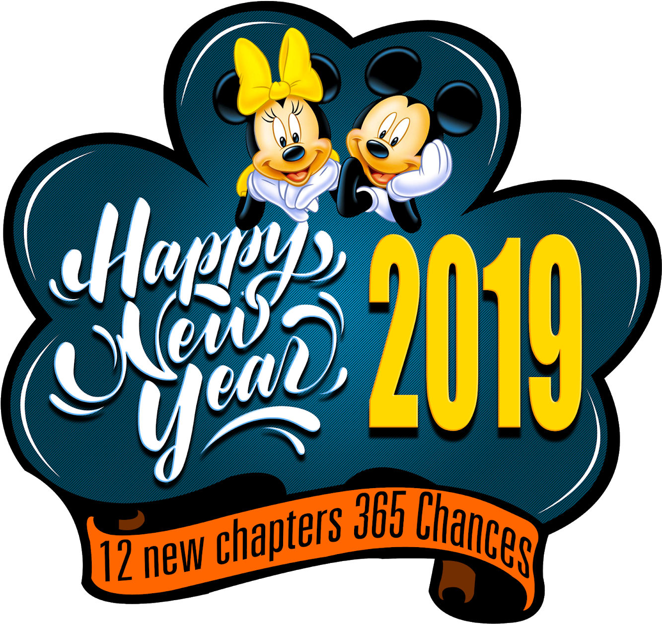 2019 Happy New Year Png Logo Free Downloads - Calendario 2011 En Español Clipart (1600x1600), Png Download