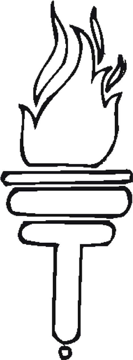 Clipart Info - Olympic Torch Coloring Pages - Png Download (950x1266), Png Download