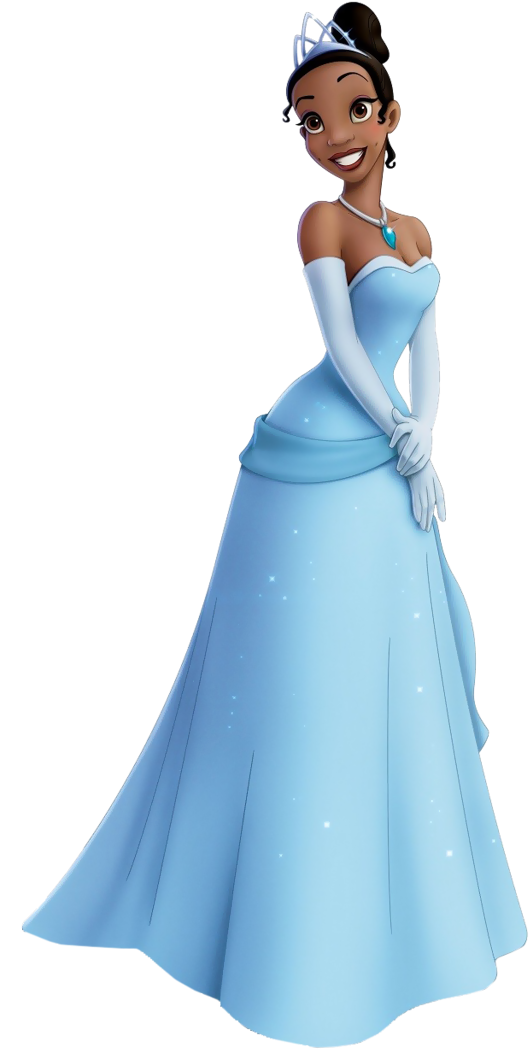 Princess And The Frog Clipart (571x1096), Png Download