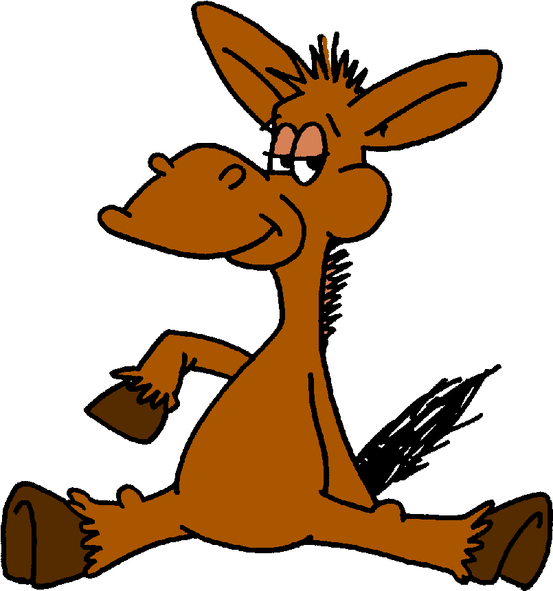 Cartoon Donkey Clip Art - Cartoon Donkeys - Png Download (857x900), Png Download