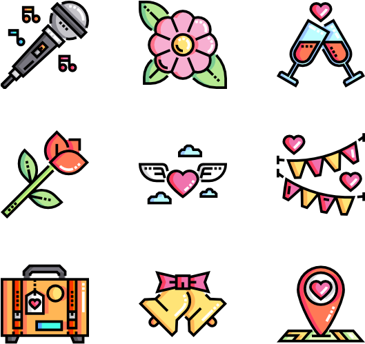 217 Wedding Icon Packs Clipart (600x564), Png Download