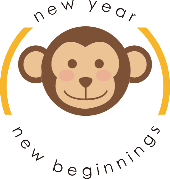 Free Online Monkey Animal Head New Vector For Design - Iraans Nieuwjaar 2017 Clipart (570x600), Png Download