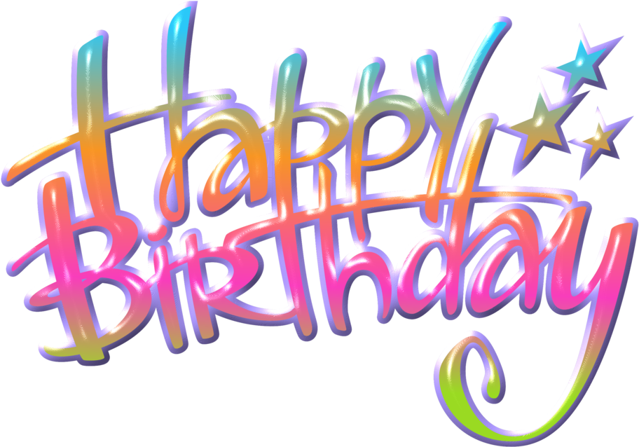 Texto Happy Birthday 04 By Creaciones Jean - Lunch Napkins Happy Birthday Clipart (1073x745), Png Download