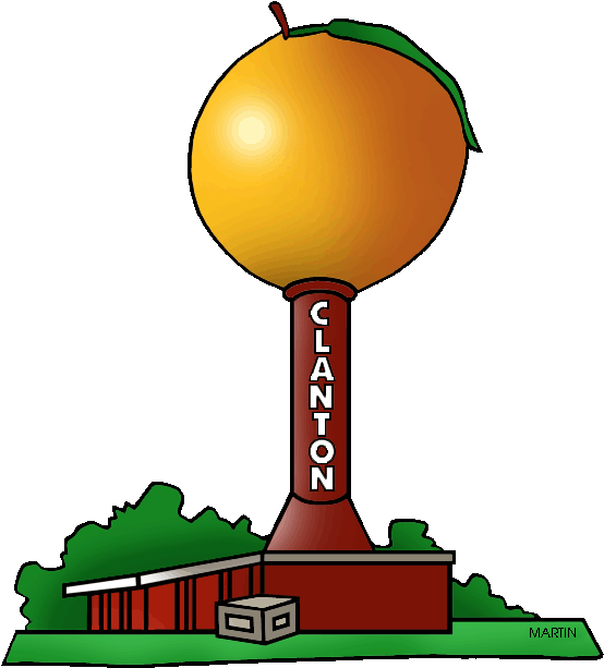 United States Clip Art By Phillip Martin, Big Peach - Png Download (572x648), Png Download