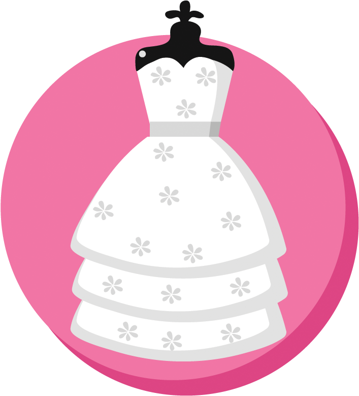 Weddings - Wedding Dress Clipart (885x885), Png Download