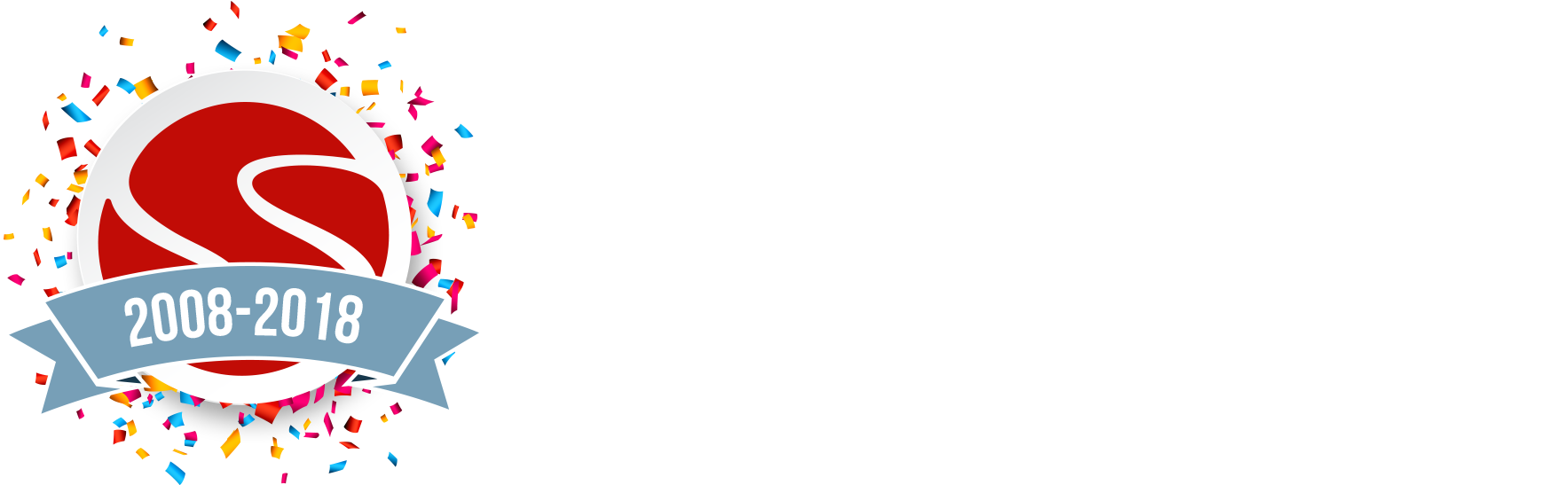 Sana Commerce 10 Years Anniversary - Queboletaoficial Clipart (1840x664), Png Download