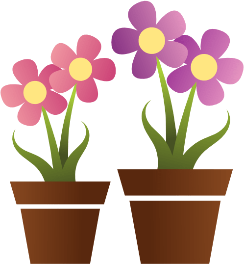 Flower Pot Png Royalty Free Techflourish Collections - Flowers In Pot Clipart Transparent Png (555x555), Png Download