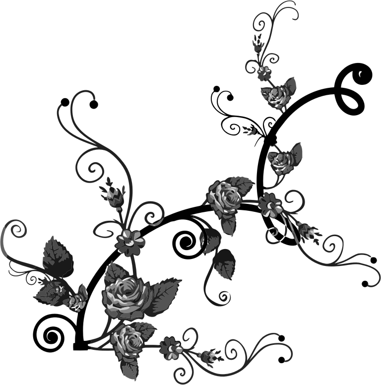 Rose Flourish Clipart - Png Download (768x776), Png Download