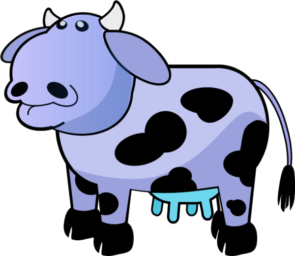Cartoon Cow Cliparts - Cow Udder Clip Art - Png Download (600x520), Png Download