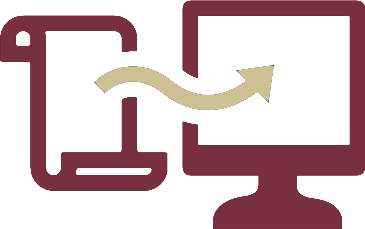 Florida Clipart Fsu - Digitization Icon Png Transparent Png (1200x1200), Png Download