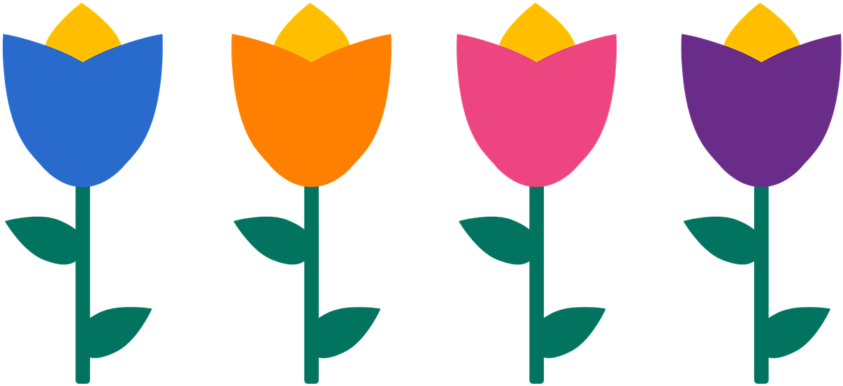 Yellow Tulip Cliparts 27, Buy Clip Art - Flores No Jardim Png Transparent Png (960x448), Png Download
